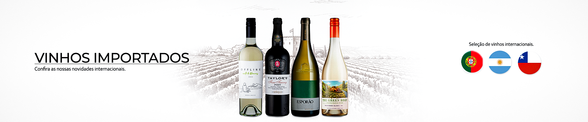 Vinhos importados 